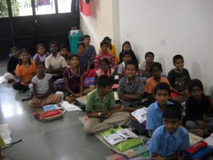 Professionals teaching in Abhudaya free learning centers