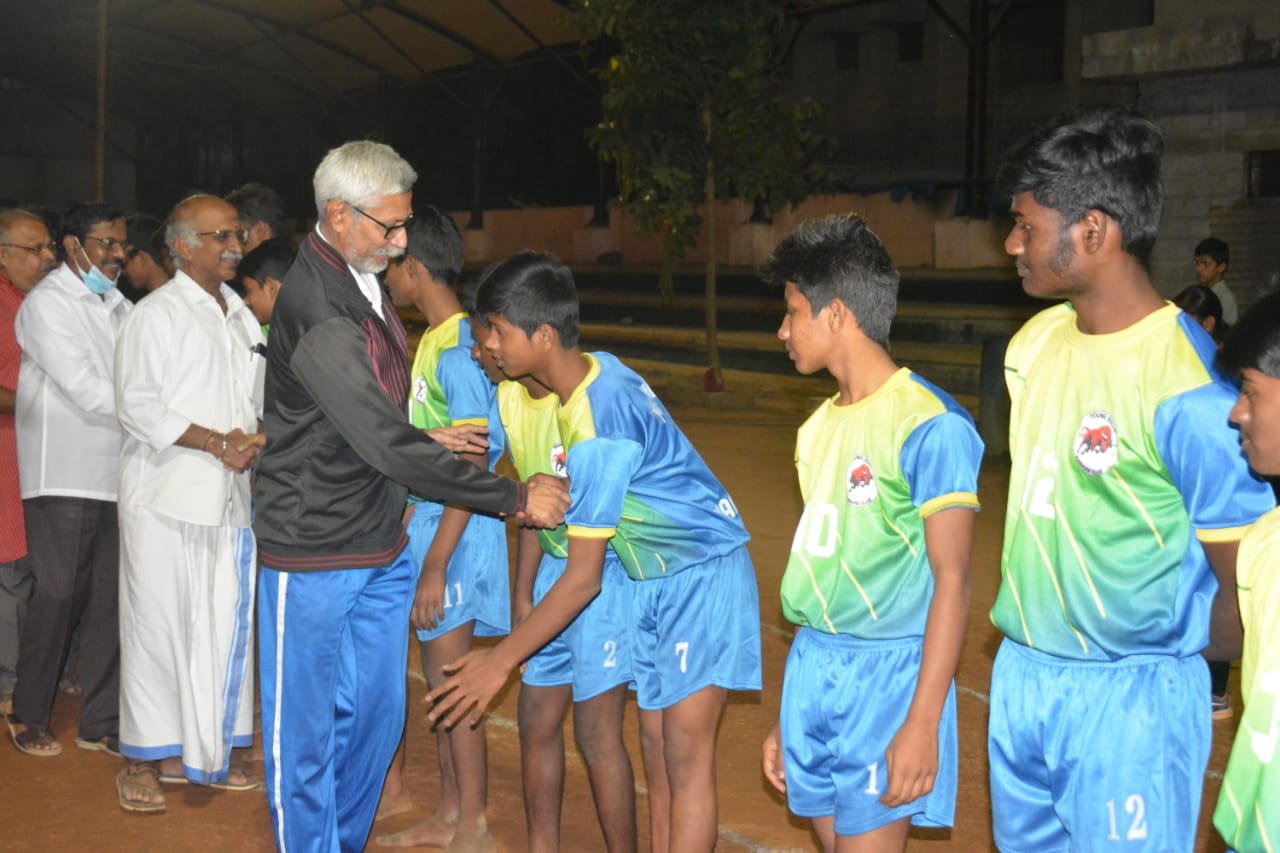 Sports Jersey distribution for athletes at Basavanagudi Kabaddi Club on