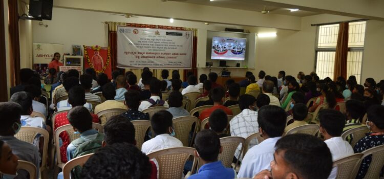 Abhyudaya held an awareness program about “International Anti-Child Labour Day” in collaboration with Labour Dept – Karnataka on 12th June 2022