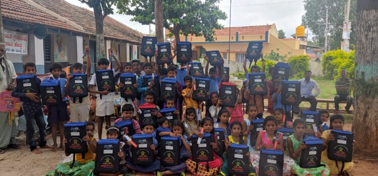 Desk Kits and Stationery distribution at Lalanakere Govt Primary School, Mandya District on 2nd July 2022