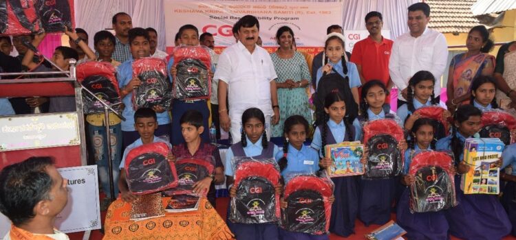 School kits distribution at GHS, Guddekeri, Agumbe on 25th Feb 2023