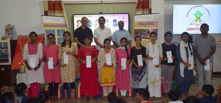 Felicitation of SSLC and PUC Toppers 2022-23 on 02-06-2023