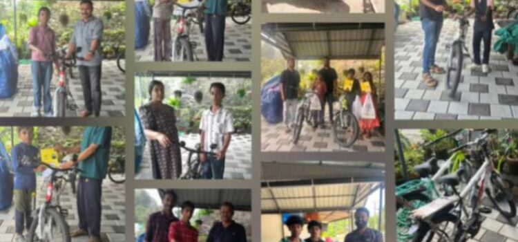 Bicycle distribution to the students at Idukki district, Kerala